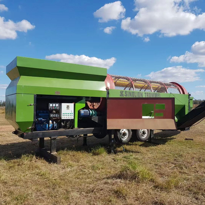 Écran/Sieve mobile rotatif à tambour de compost à haute capacité avec moteur électrique de 3 à 45 kW