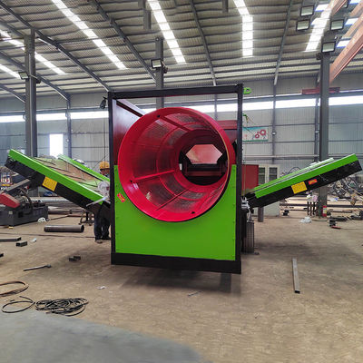Écran à tambour mobile de compost de 1200 mm de diamètre pour le processus de compostage