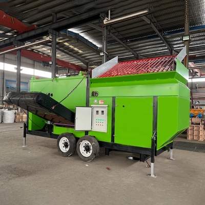 Écran à tambour mobile de compost de 1200 mm de diamètre pour le processus de compostage
