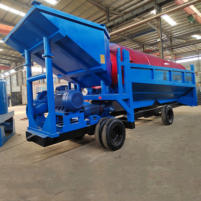 98% d'efficacité Équipement d'extraction mobile de tambour d'or alluvial pour usine de lavage d'or