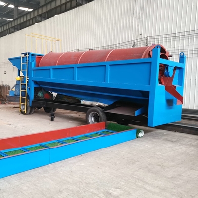 98% d'efficacité Équipement d'extraction mobile de tambour d'or alluvial pour usine de lavage d'or