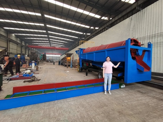 98% d'efficacité Équipement d'extraction mobile de tambour d'or alluvial pour usine de lavage d'or