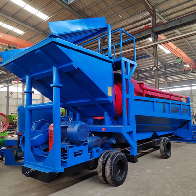 30 à 400 tonnes par heure Capacité mobile Trommel d'or Écran pour la séparation du sable et de l'or