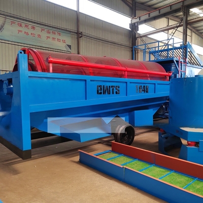 Installation mobile de lavage de l'or Équipement d'écran à tambour pour une usine d'or alluvial de grande capacité