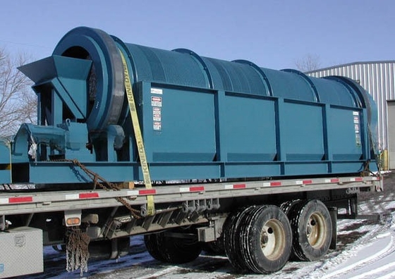 2200 kg de capacité séparateur de sable et de gravier en tambour avec matériau de film en acier inoxydable