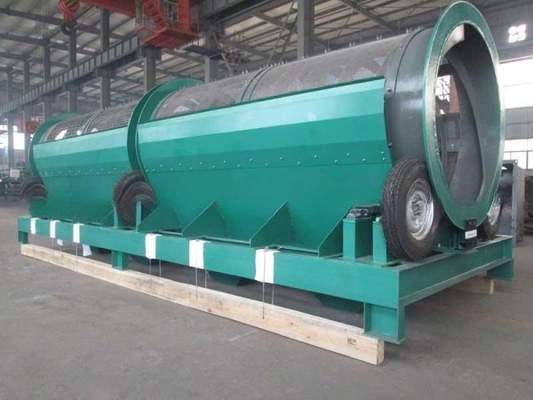 2200 kg de capacité séparateur de sable et de gravier en tambour avec matériau de film en acier inoxydable