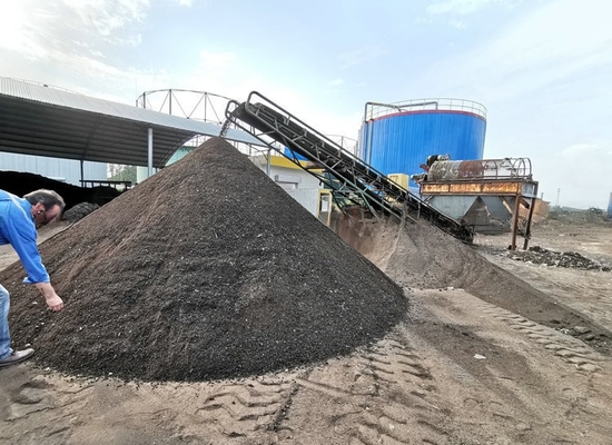 2200 kg de capacité séparateur de sable et de gravier en tambour avec matériau de film en acier inoxydable