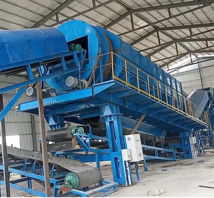Installation de recyclage des déchets avec système de nettoyage à billes en caoutchouc Taille d'alimentation inférieure à 300 mm