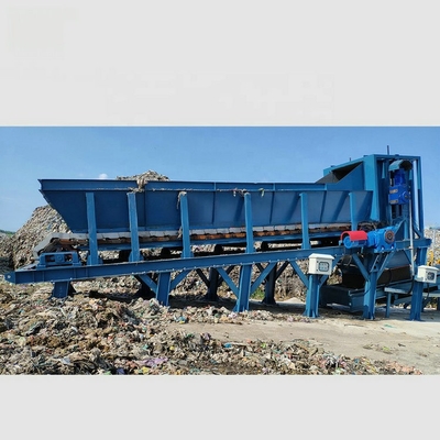 5.5KW de puissance Tambour mobile de lavage d'or pour usine de tri des déchets solides municipaux