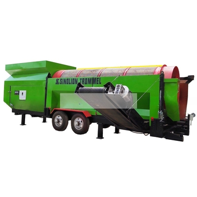 Laveuse à tambour mobile de moins de 300 mm de taille d'alimentation avec une capacité de 1 à 200 tonnes par heure