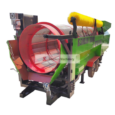 Filtre de compost en acier inoxydable avec convoyeur d'empilement et taille de décharge personnalisable