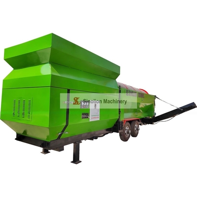 Filtre de compost en acier inoxydable avec convoyeur d'empilement et taille de décharge personnalisable
