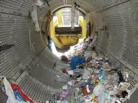 Efficacité de tri de 98% Machine automatique de tri des déchets pour la gestion des déchets de 6,5 à 10 tonnes
