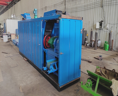 0.8-1.5 t/h Capacité ligne de briquette au charbon de coco bleu avec installation gratuite