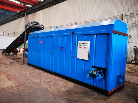 0.8-1.5 t/h Capacité ligne de briquette au charbon de coco bleu avec installation gratuite