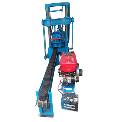 Matériau brut moteur diesel moteur de charbon de bois presse hexagonale briquette machine à faire