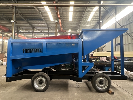 Usine de lavage de diamants à haute récupération pour la séparation mobile des mines alluviales