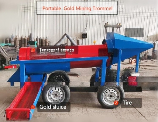 Usine de lavage de machines de mines d'or en alluvium avec séparateur de gravité de 600 kg