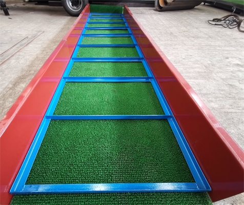 Boîte de cloison minière de séparation d'or précise avec tapis d'herbe de collecte d'or connecté