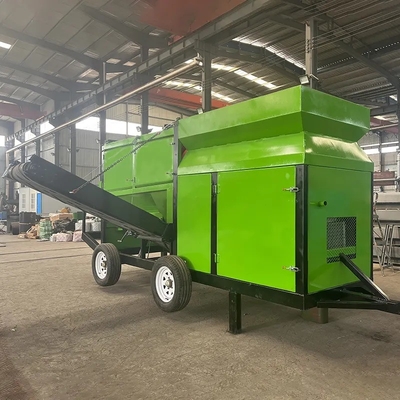 Écran de vibration portable à tambour pour le compostage de gravier et de copeaux de bois dans n'importe quel endroit