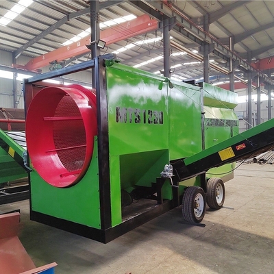 Écran de vibration portable de 60 m3/h pour le compostage des copeaux de bois