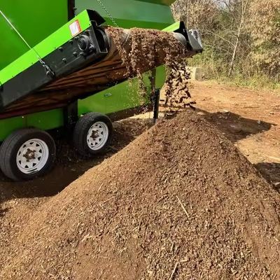 2-3 couches 30m3/h écran à tambour mobile pour compost de gravier engrais porcin et ovin
