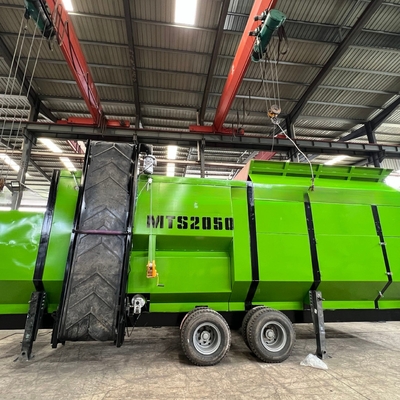 Fermes 33.2kw Moteur de grande capacité MTS 2050 tamis à tambour mobile pour tambour rotatif de compost