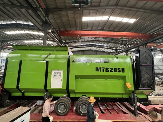 Fermes 33.2kw Moteur de grande capacité MTS 2050 tamis à tambour mobile pour tambour rotatif de compost