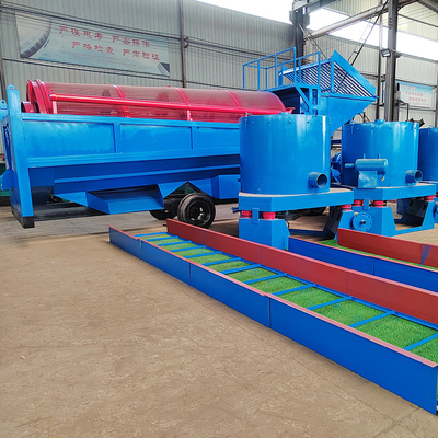 Écran de tambour durable Usine de lavage d'or Alluvial Mobile Mining Séparation Petite mine de tamisage