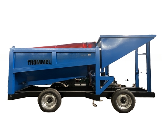 Écran de tambour durable Usine de lavage d'or Alluvial Mobile Mining Séparation Petite mine de tamisage