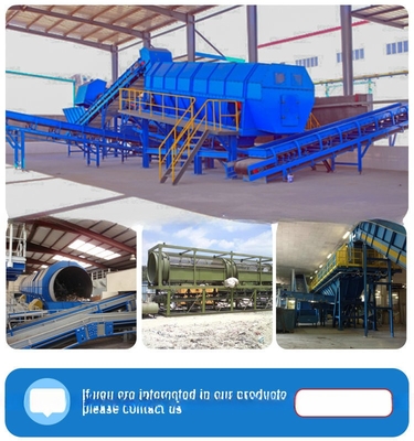 Machine de tamisage pour dépistage des cendres de charbon homologuée CE tamisage à tambour rotatif industriel