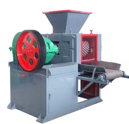 Machine à briquette à double rouleau à coque à coque à charbon de bois à haute résistance