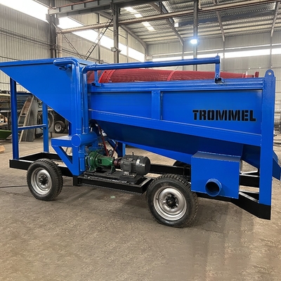 Machine de tamisage à écran à tambour rotatif à diamants d'or pour la récupération d'or et de diamants