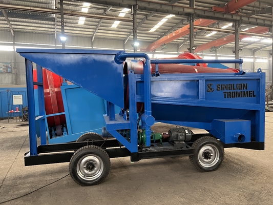Machine de tamisage à écran à tambour rotatif à diamants d'or pour la récupération d'or et de diamants