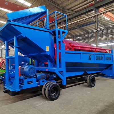 Écran à tambour mobile de grande capacité Machine minière de minerai d'or Separateur de minerai d'or