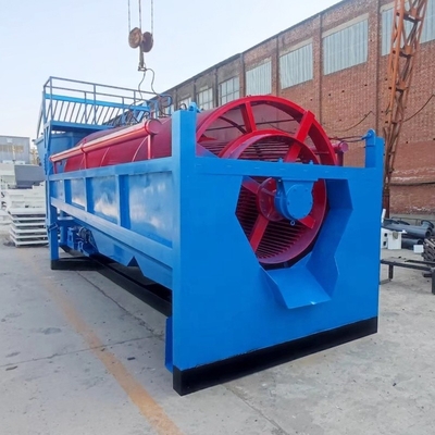 Écran à tambour de lavage d'or de 100 tonnes Séparateur d'or de grande capacité pour usine portable