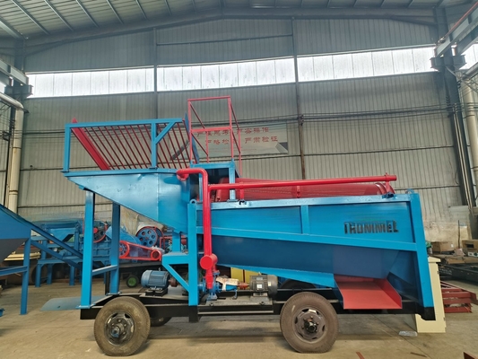 Écran mobile Trommel Exploitation minière de l'or Trommel usine de lavage avec séparateur de minerai d'or