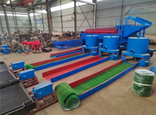380 kg de séparation minérale de l'eau recyclée de l'or boîte de cloison mise en place pour un taux de récupération élevé