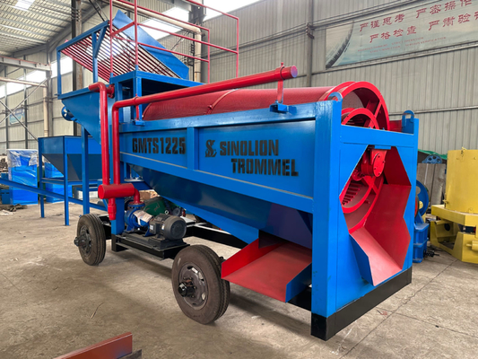 Séparateur d'or alluvial à double écran avec écran à tambour à haute efficacité de séparation