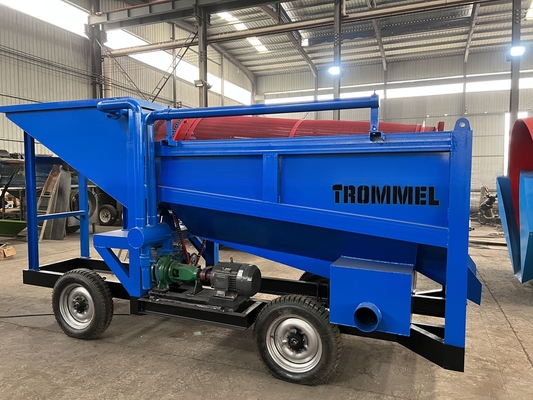 Separateur de sable d'or pour l'exploitation minière Machines à écran à tambour avec taille d'alimentation inférieure à 300 mm
