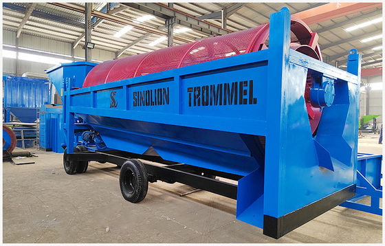 6500 KG Concentration minière usine de transformation mobile d'or avec dépistage de la trombe d'or