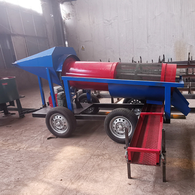 Séparateur par gravité de petite capacité d'or alluvial Mobiles machines à tambour minier en bleu