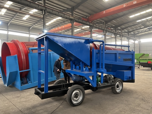 Petite usine de lavage d'écran de tambour minier d'une capacité de 10 tonnes avec séparateur par gravité
