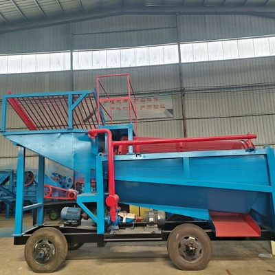 Installation de lavage d'or Trommel hautement mobile pour les équipements miniers de séparation d'or alluvial