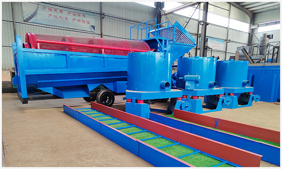 200 Tph machine à écran à tambour d'or alluvial mobile pour les équipements de concentration d'or