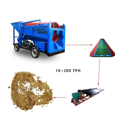 Afrique populaire Petite usine de lavage d'or alluvial équipement minier par séparateur de gravité