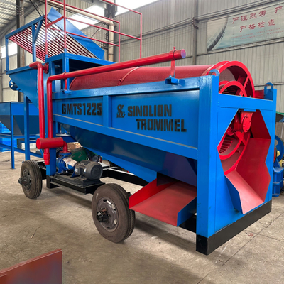 2000 kg de capacité Portable Trommel Machine à laver l'or ligne pour le traitement de l'or de petite taille