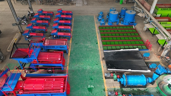 20 TPH Capacité d'usine mobile de lavage d'or à tambour pour équipement d'extraction aurifère alluvial
