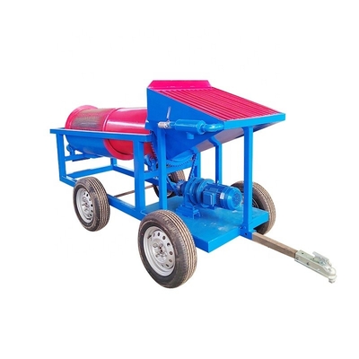 1.5 Kw Mini-Trommel Plans Petite usine de lavage de tambour en or 600 kg Convient pour l'or alluvial