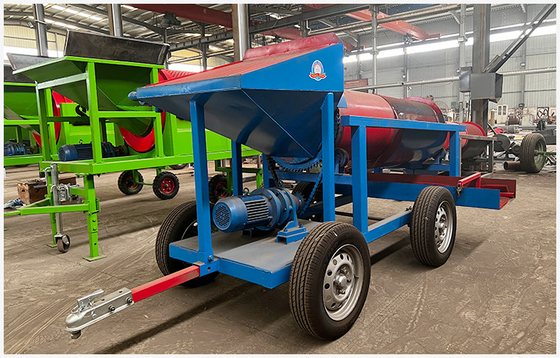620 KG Minage d'or Tambour machine d'alimentation Taille inférieure à 300 mm Portable